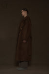 Mutedance 24 Autumn and Winter Double Breasted Lapel Jacket MD-MD24FW04-BROWN MD24FW03